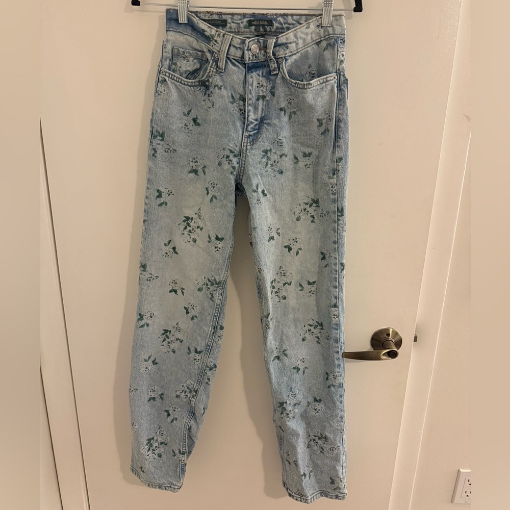 Wild Fable 90's Relaxed Straight Floral Jeans